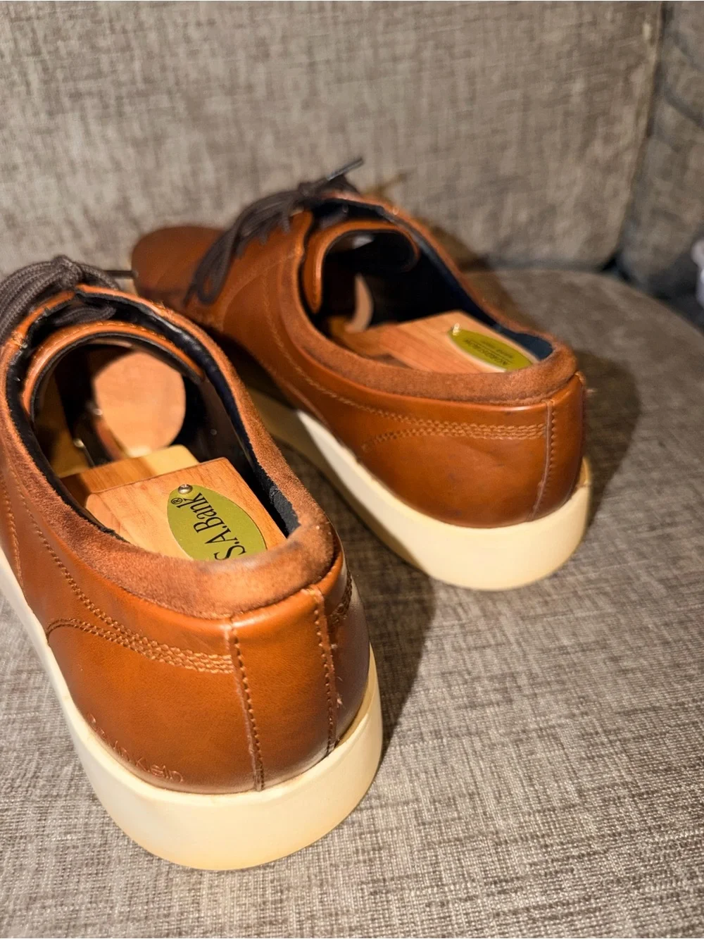Calvin Klein CMESBEN-R Men’s Brown Casual Dress Shoes Size 10.5 Lace-Up